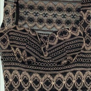 Black & Gold lace dress